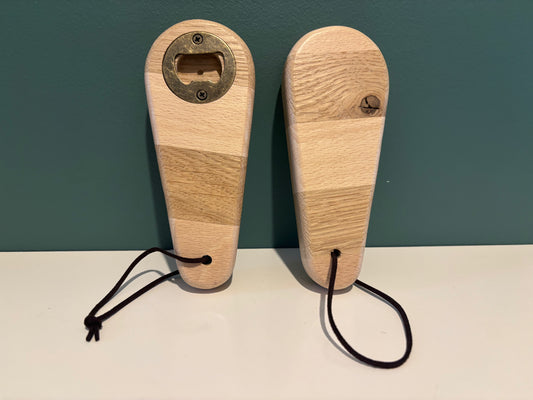 Décapsuleur multicolore - Chêne et Hêtre