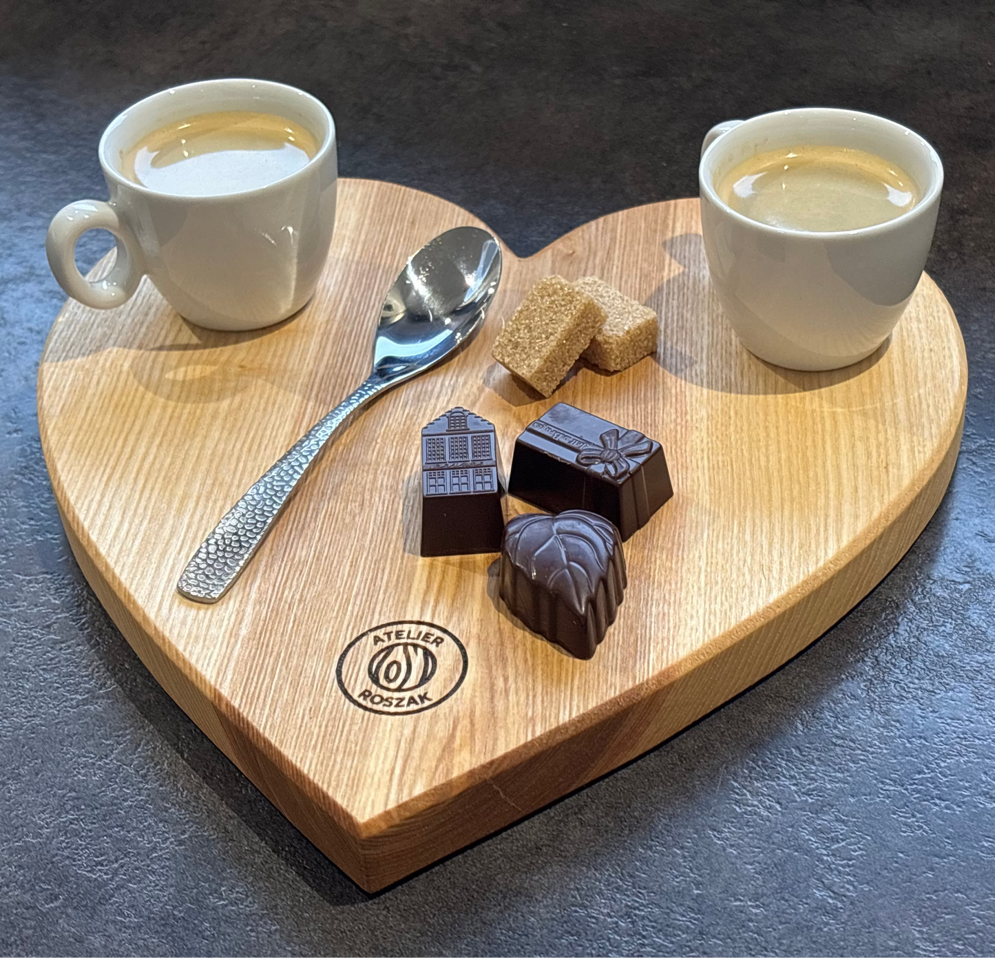 Planche " COEUR " en Frêne