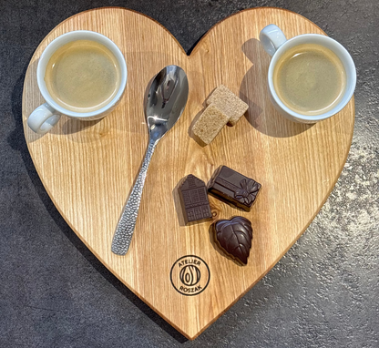 Planche " COEUR " en Frêne