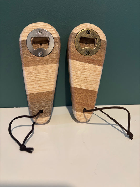 Décapsuleur multicolore - Sipo et Frêne